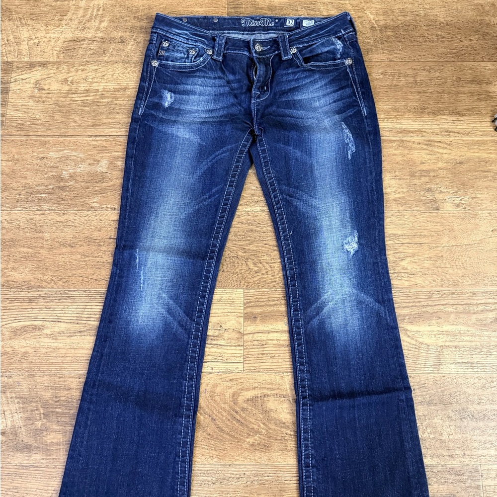 Miss Me Dark Blue Denim Jeans - Picture 3 of 6